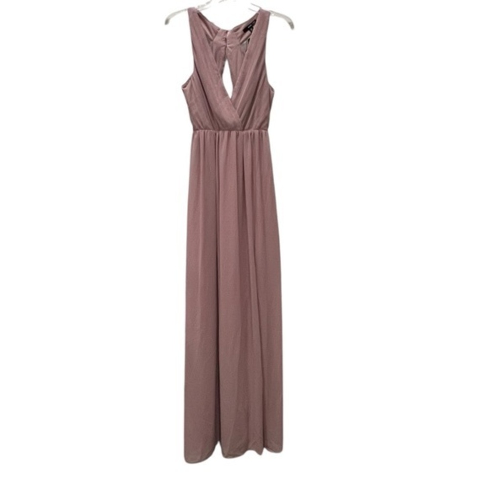 TFNC London CANNES Maxi‎ Dress Gown ASOS Pink Size 12 NWT Cut Out Back FORMAL